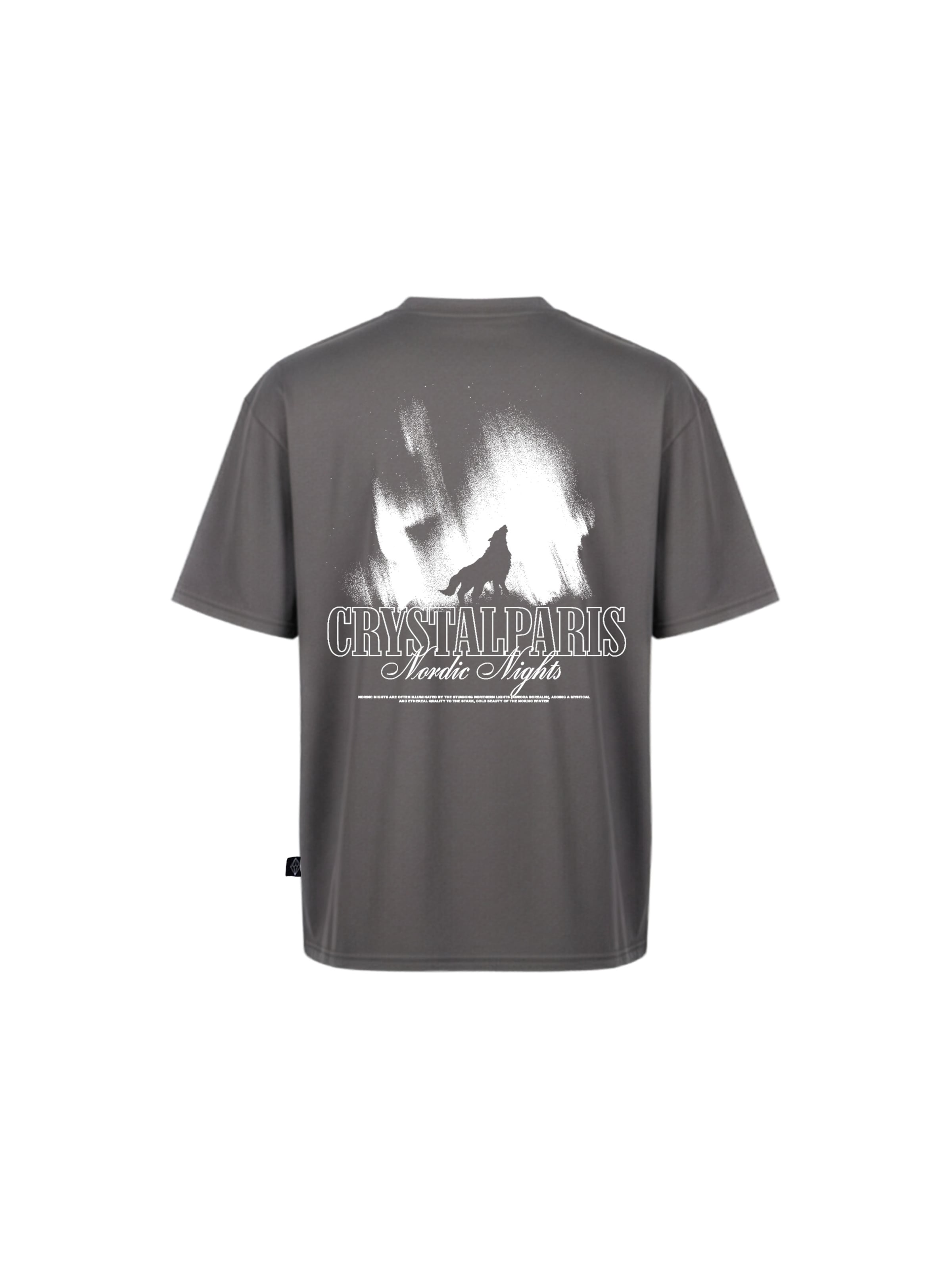 Crystal Paris Shirt 'Wolf'‌‌‌‌ in Grau