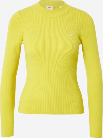 LEVI'S ® - Pullover 'Crew Rib Sweater' em amarelo: frente