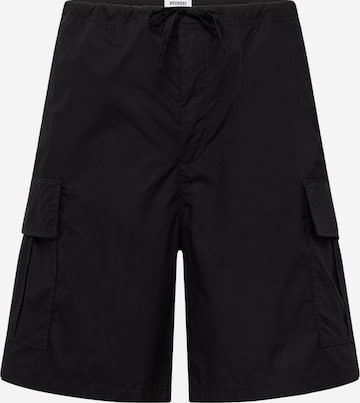 Pantalon cargo WEEKDAY en noir : devant