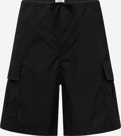 Pantaloni cu buzunare WEEKDAY pe negru, Vizualizare produs