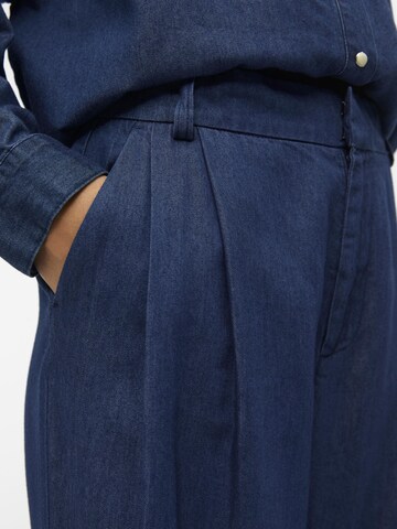 OBJECT Loosefit Bandplooi jeans 'JOANNA' in Blauw