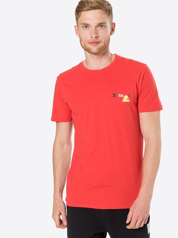!Solid Tričko – červená: přední strana
