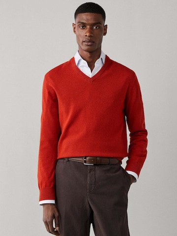 Hackett London Trui in Oranje: voorkant