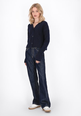 MYMO Gebreid vest in Blauw