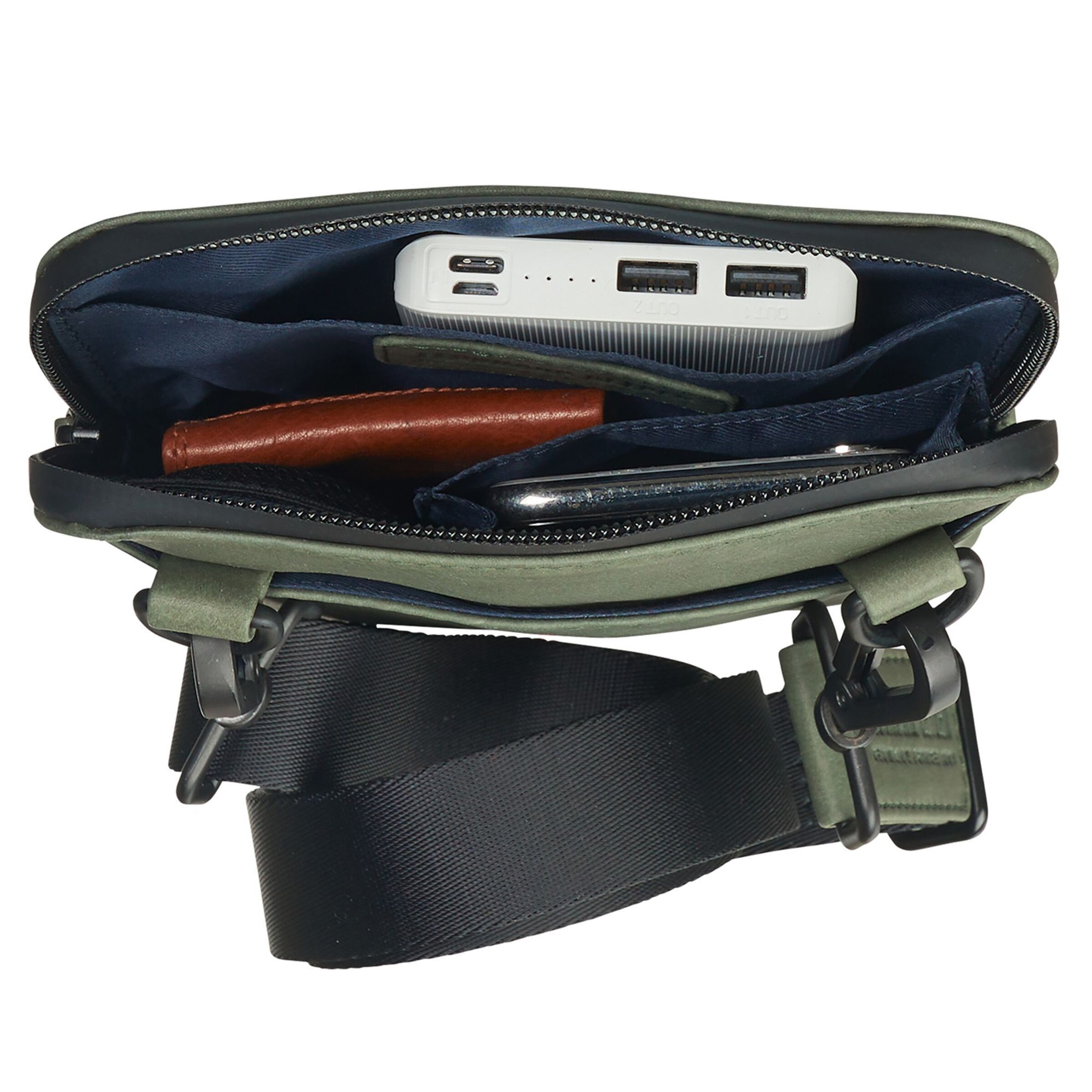 LEONHARD HEYDEN Crossbody Bag 'Den Haag' in Green