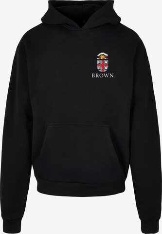 Merchcode Sweatshirt 'Brown University' in Zwart: voorkant