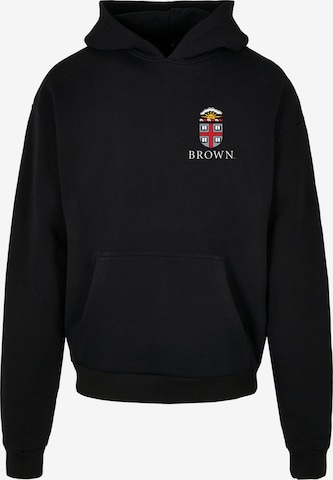 Sweat-shirt 'Brown University' Merchcode en noir : devant