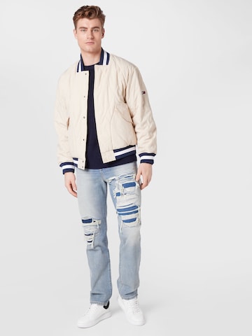 Tommy Jeans Between-Season Jacket 'Diamond' in Beige