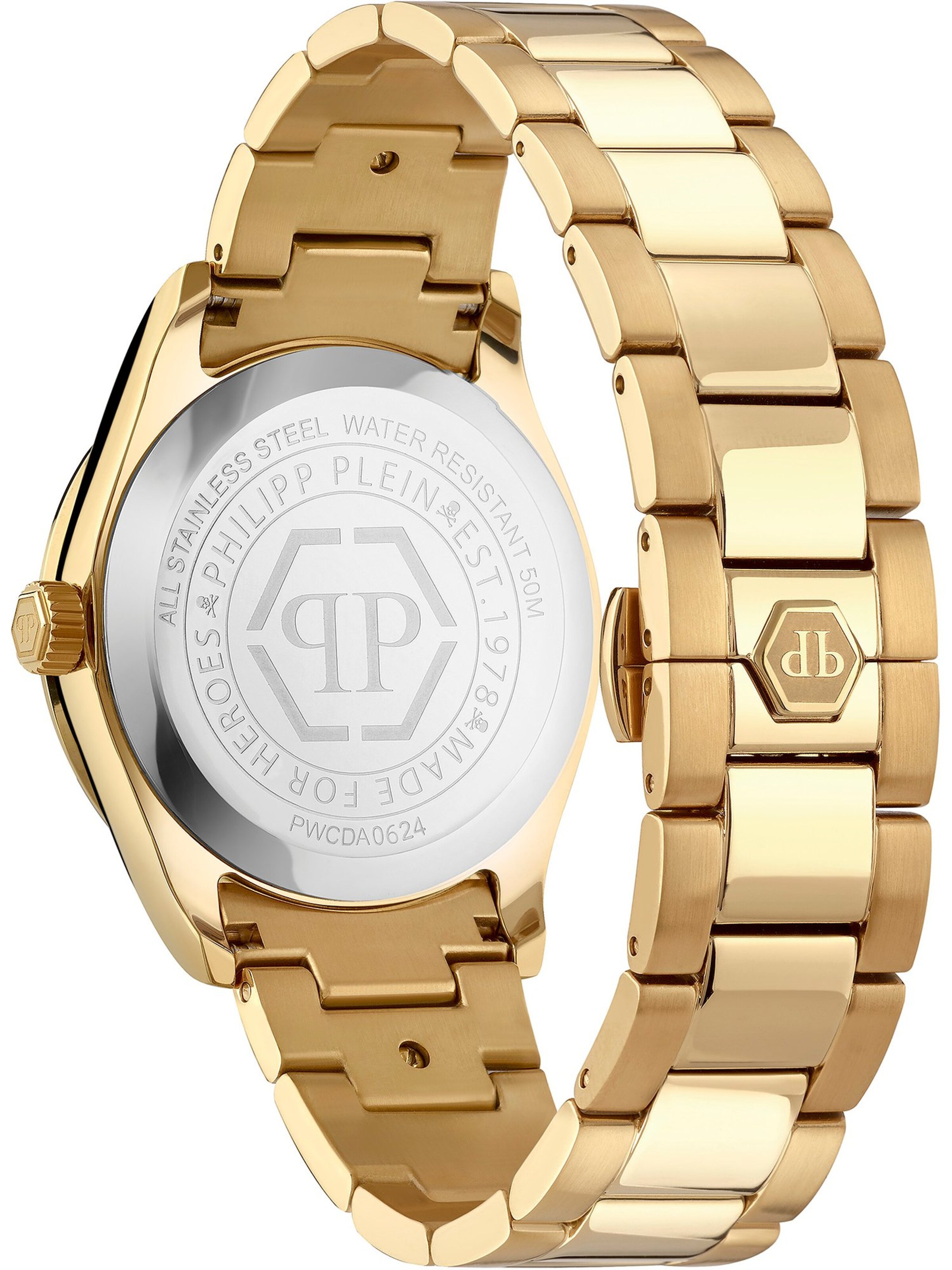 Philipp Plein Analogt ur i guld