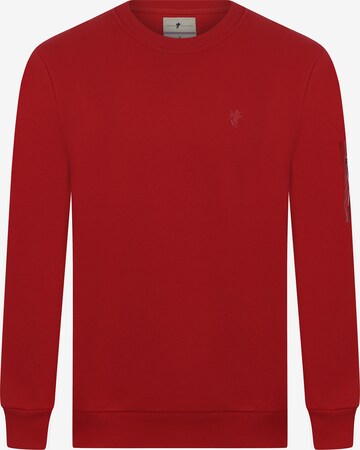 DENIM CULTURE Sweatshirt 'Bret' in Rot: predná strana