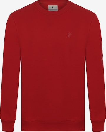 DENIM CULTURE Sweatshirt 'Bret' i röd: framsida
