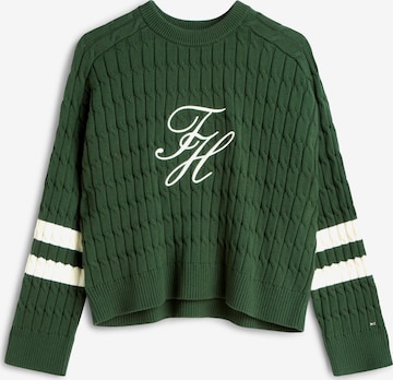 TOMMY HILFIGER Pulover | zelena barva: sprednja stran