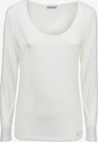 balta Influencer Marškinėliai: priekis