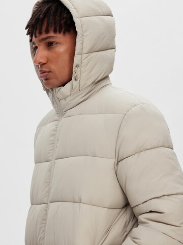SELECTED Winter coat in Beige