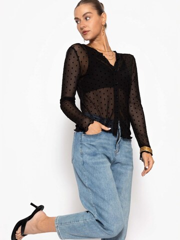 SASSYCLASSY Bluse‌‌‌‌ in Schwarz