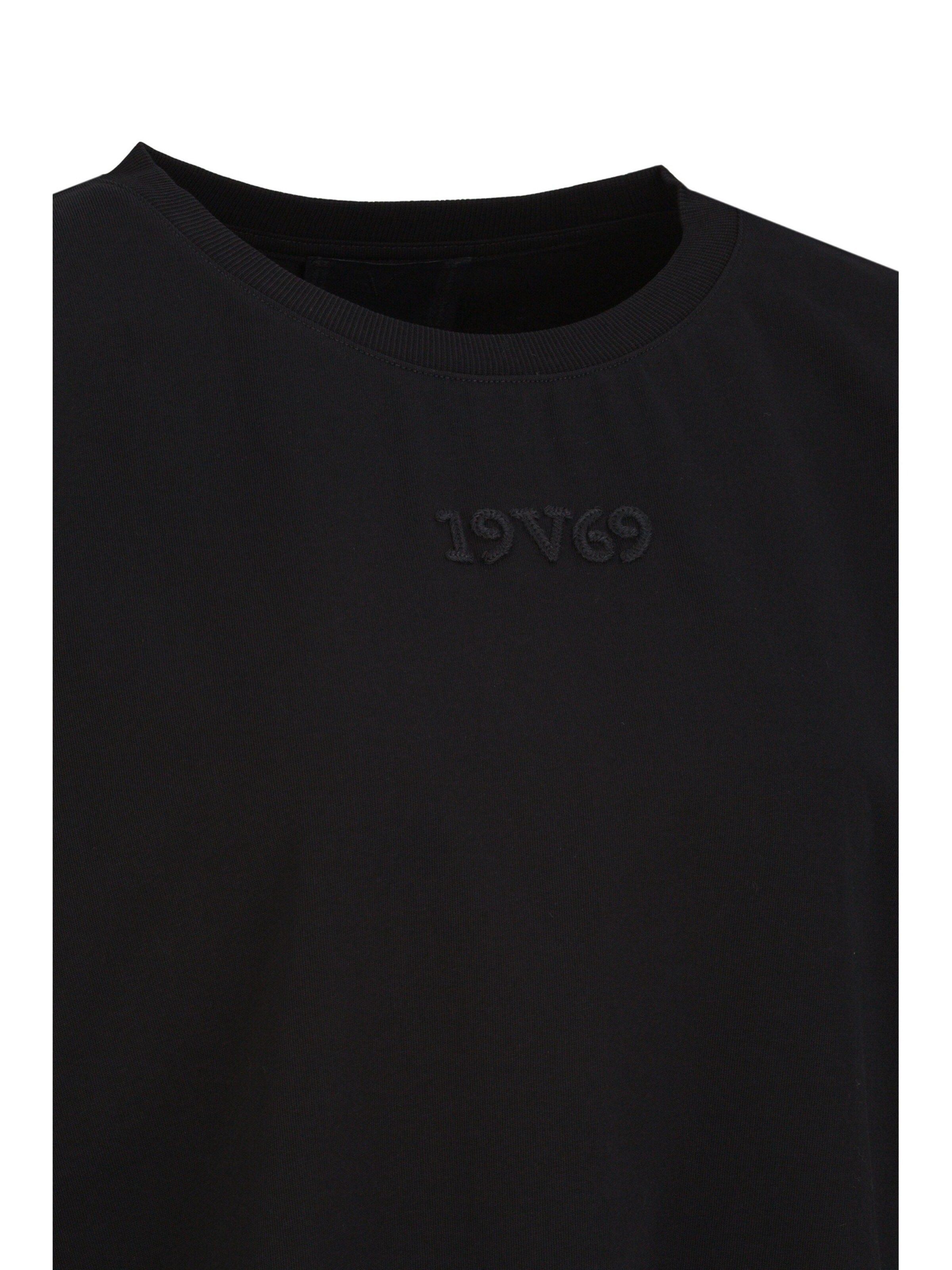 19V69 ITALIA Shirt ' Petonia Street ' in Zwart