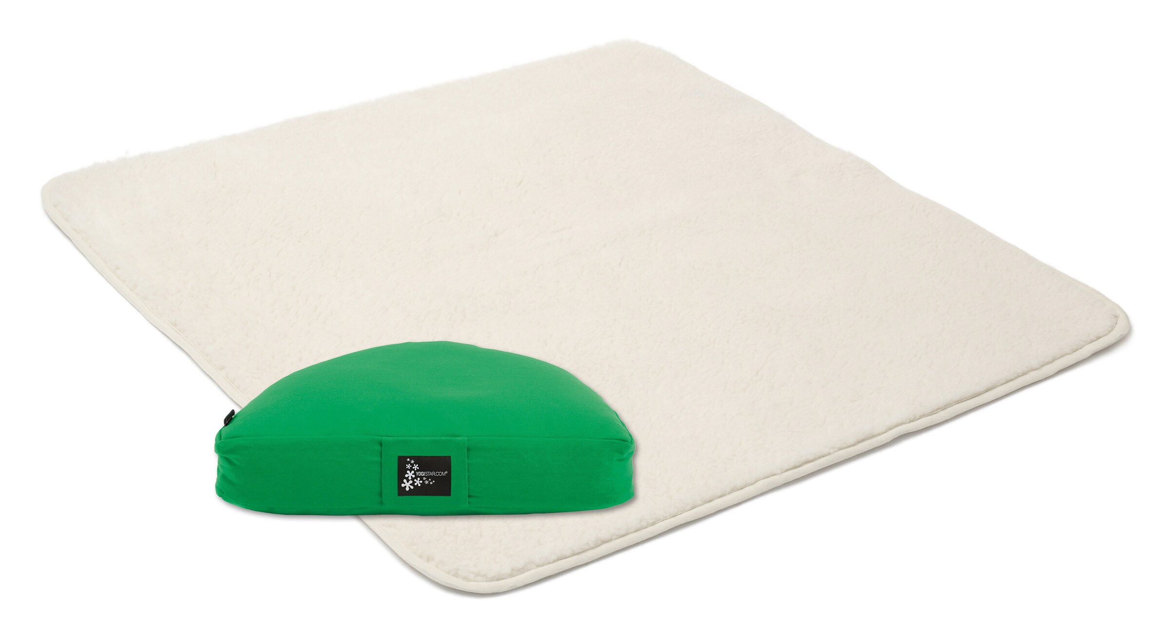 YOGISTAR.COM Set 'Calm Edition - Meditation Natur' in Grün: Vorderseite