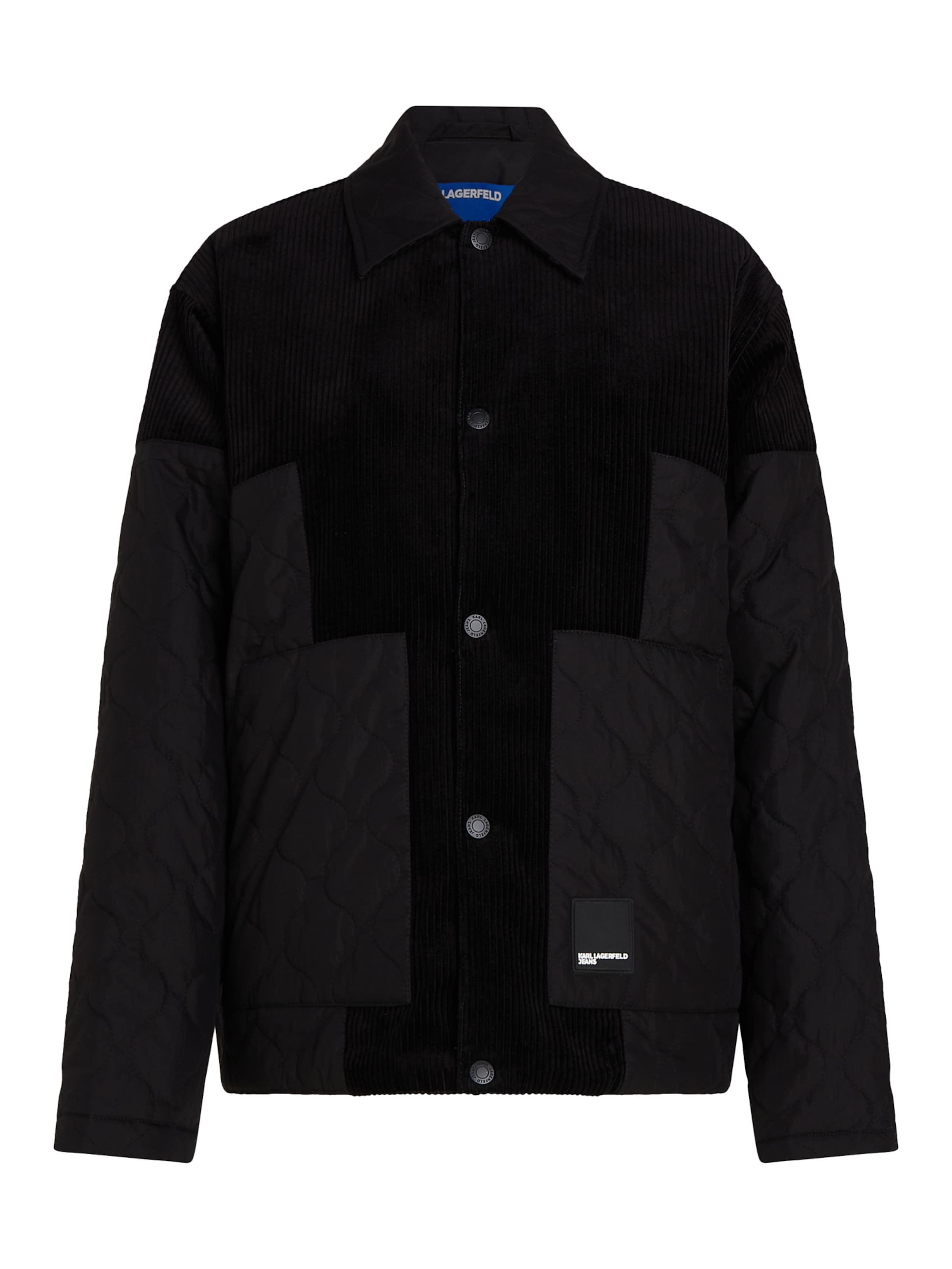 KARL LAGERFELD JEANS Átmeneti dzseki - fekete: elől