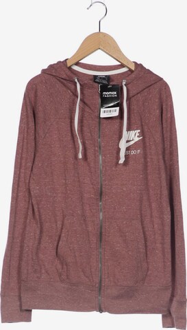 NIKE Sweatshirt & Zip-Up Hoodie in S in Brown: front