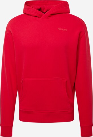 Sweat-shirt HOLLISTER en rouge : devant