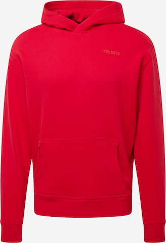 Sweat-shirt HOLLISTER en rouge : devant