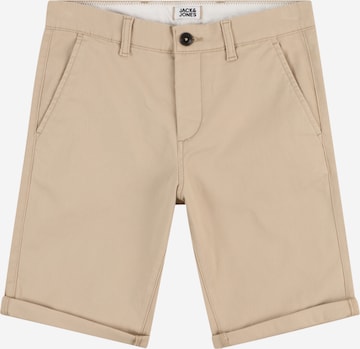 Jack & Jones Junior Broek 'DAVE' in Beige: voorkant