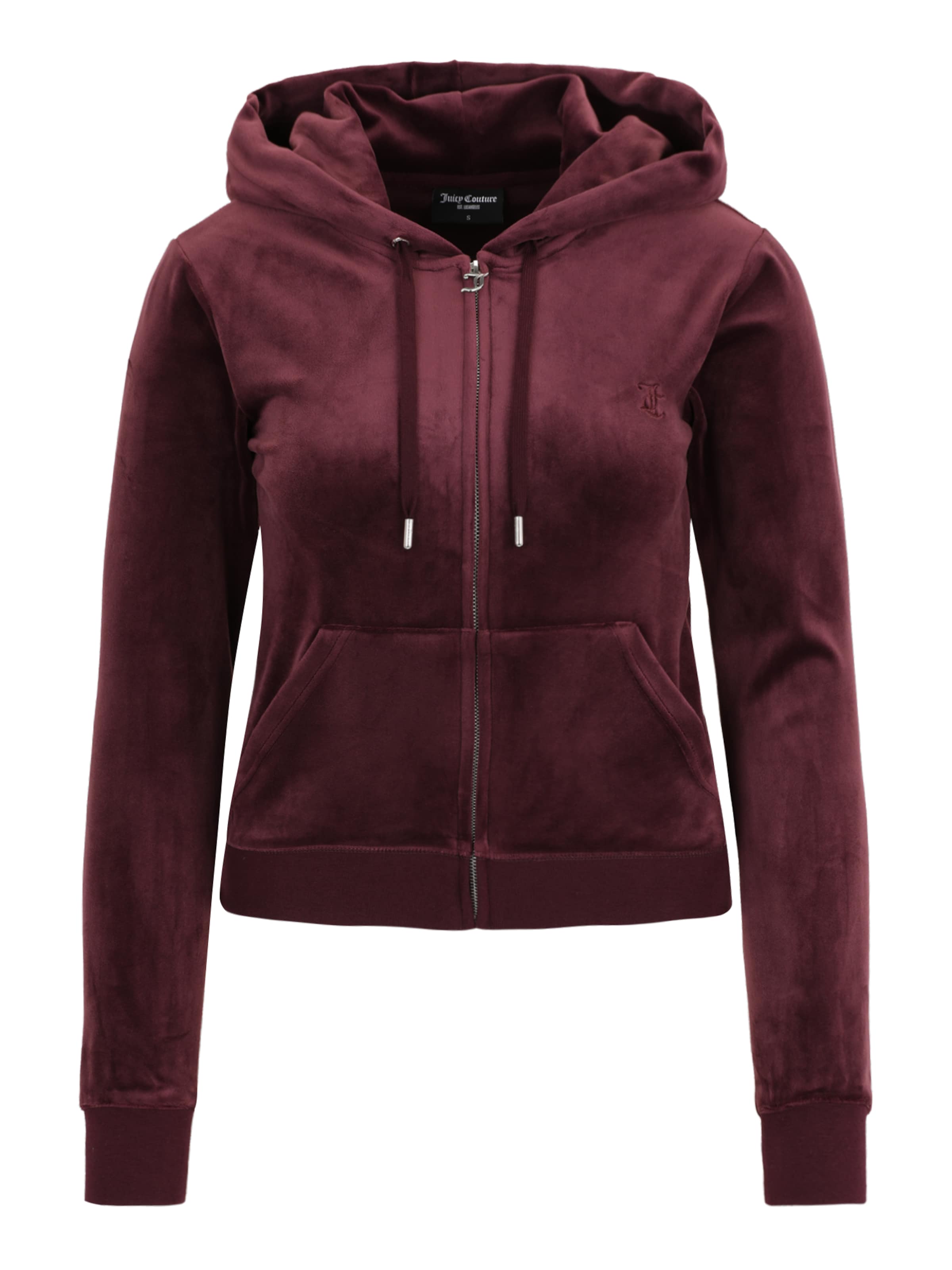 Juicy Couture Tall Кофта на молнии 'ROBERTSON' в Красный: спереди