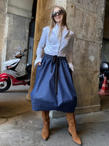 IUnique Skirt 'Denim Balloon Skirt' in Blue