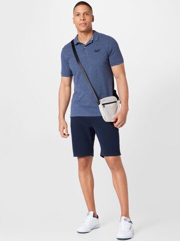 Superdry Poloshirt in Blau