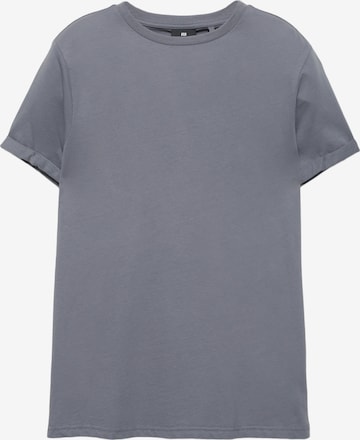 Pull&Bear Тениска в синьо: отпред
