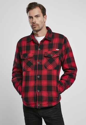 Brandit Between-Season Jacket in Red: front