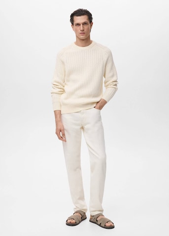 MANGO MAN Sweater 'Mars' in White