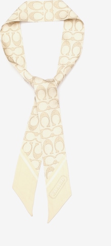 COACH Scarf in Beige: front