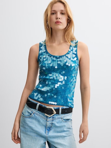 Desigual - Camiseta en azul: frente