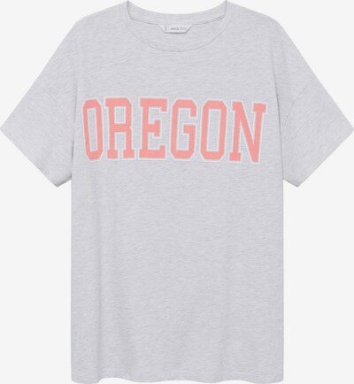 MANGO KIDS Shirt 'Sorbete' in mottled grey / Coral / White, Item view