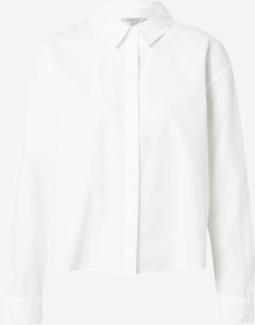 comma casual identity Blouse in Wit: voorkant