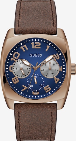 Orologio analogico 'Xander' di GUESS in marrone: frontale