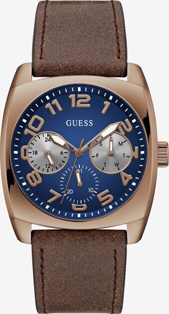 Elegant Guess Dameshorloge Met Leren Armband W1230L2 - Bruin Kwartshorloge Vol Stijl