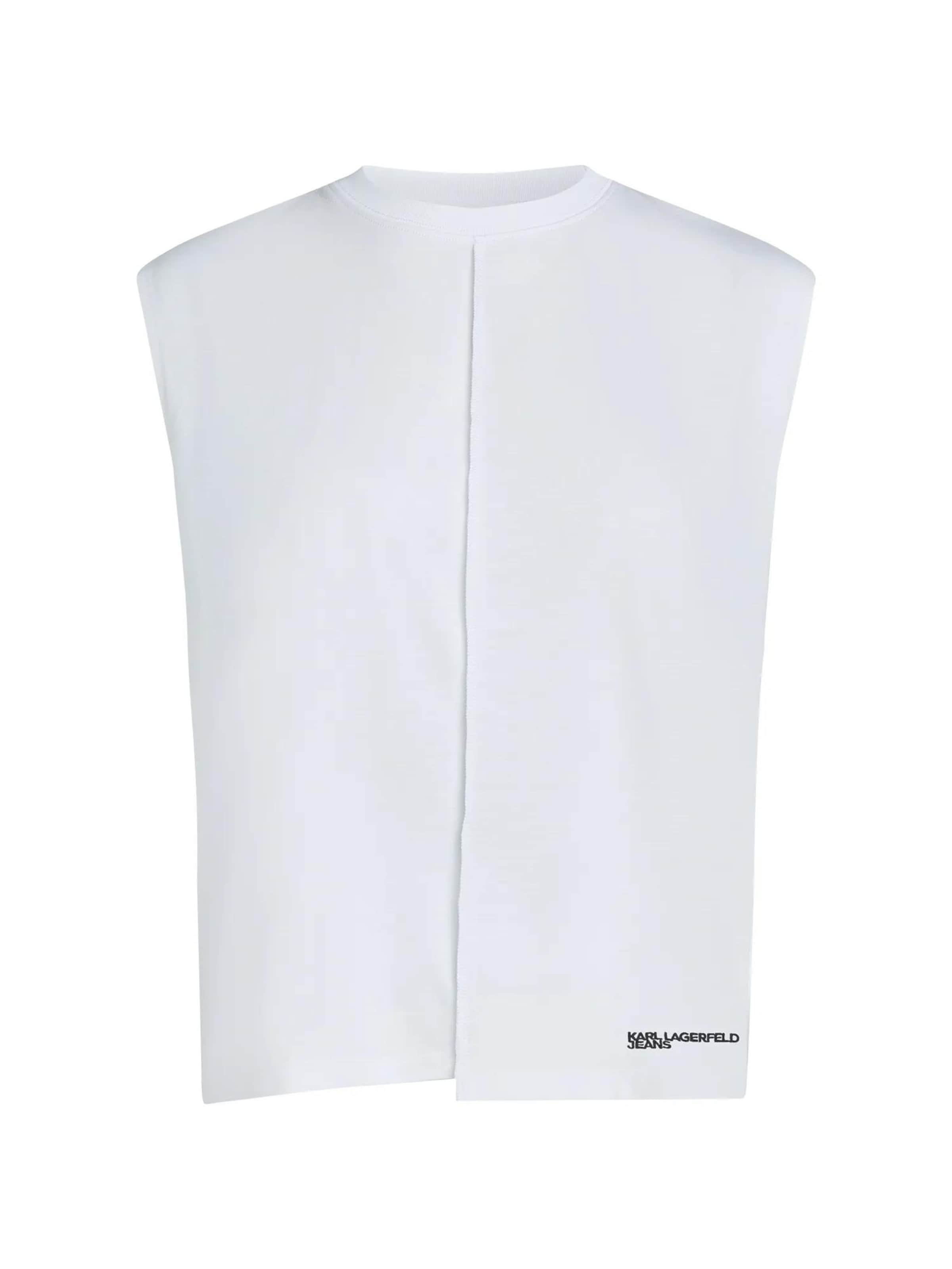 Tricou de la KARL LAGERFELD JEANS pe alb: față