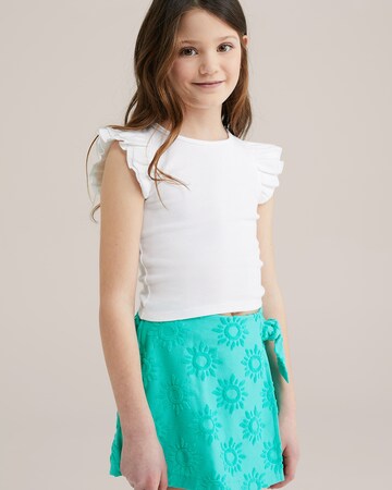 WE Fashion Tričko – bílá: přední strana