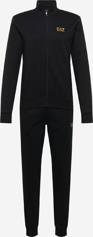 EA7 Emporio Armani Joggingpak in Zwart: voorkant