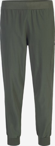 Tapered Pantaloni sportivi di Spyder in verde: frontale