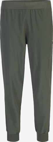 Effilé Pantalon de sport Spyder en vert : devant