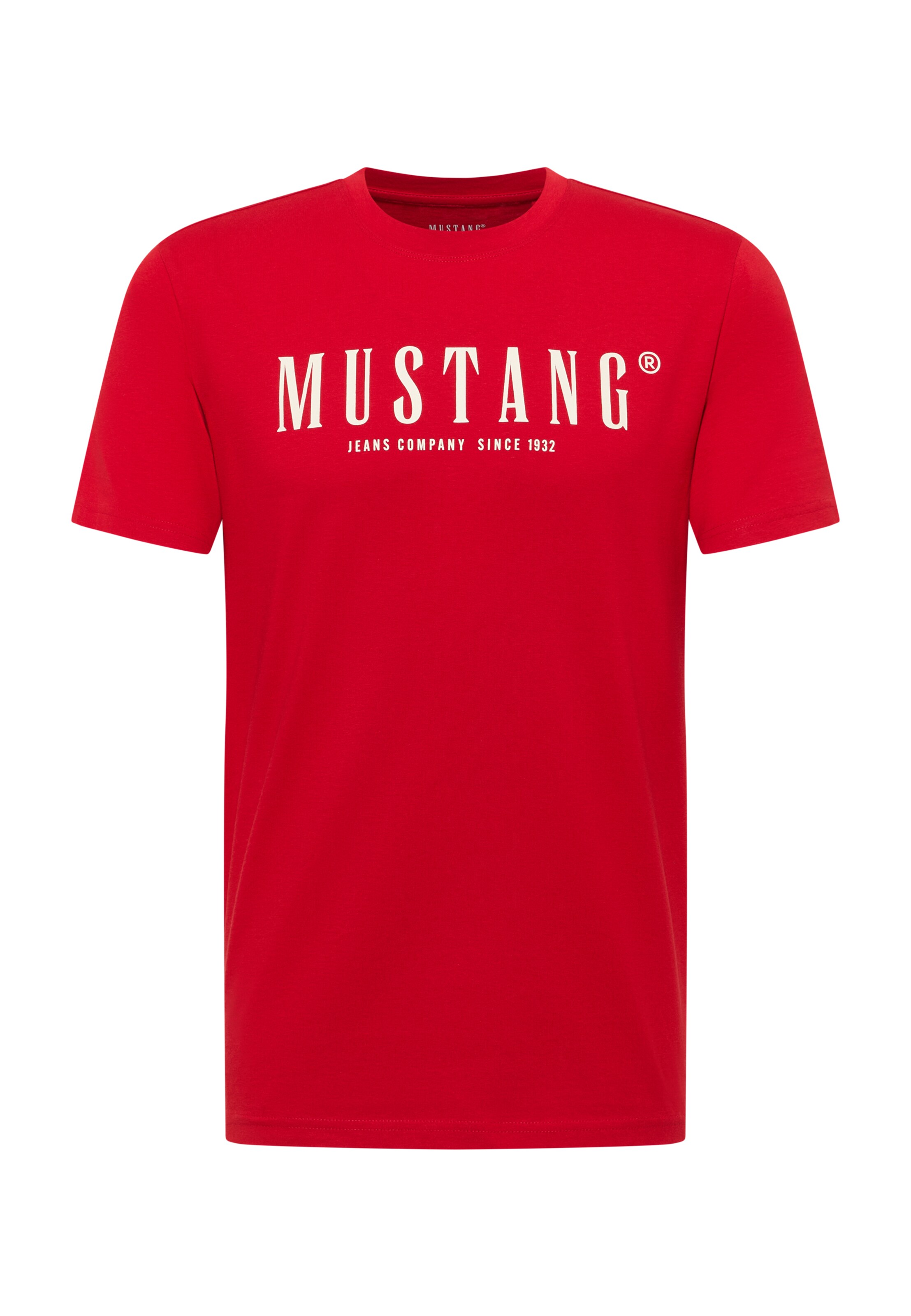MUSTANG Shirt 'Austin' in S in rot, Produktansicht