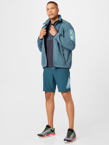 CMP Regular Fit Strickfleecejacke in Blau