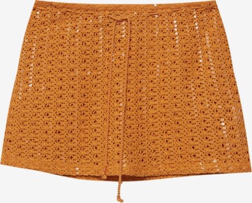 Pull&Bear Skirt in Orange: front