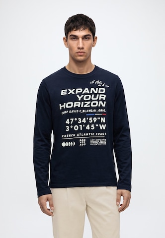 CAMP DAVID Shirt in Blue: front