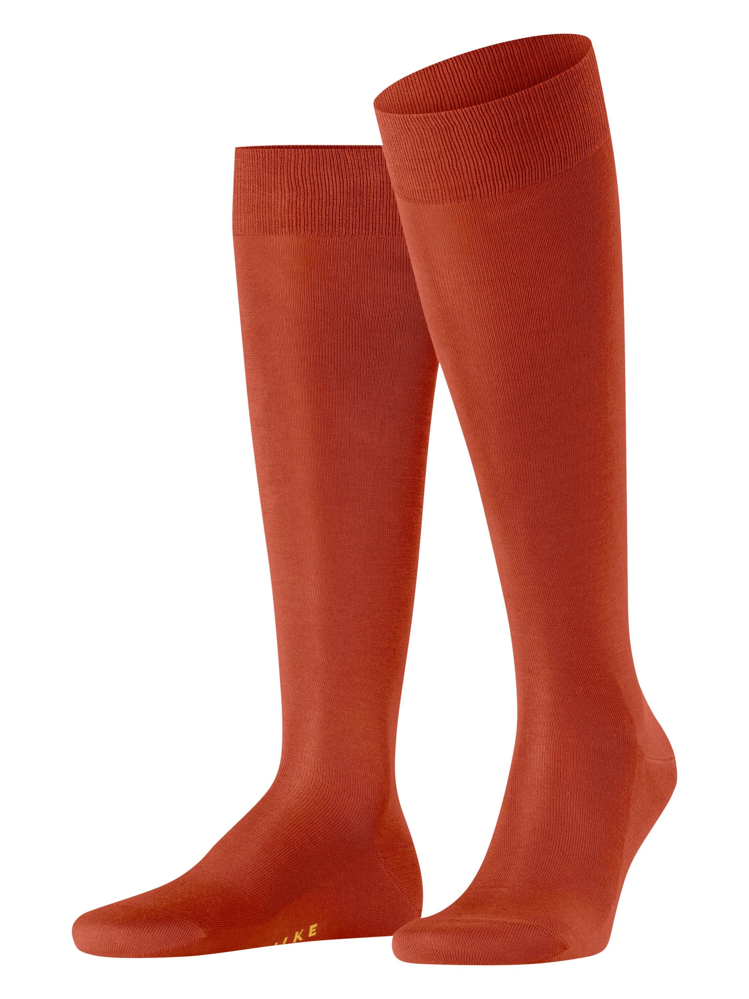 FALKE Knee High Socks 'Tiago' in Red: front