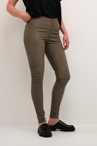 KAREN BY SIMONSEN Skinny Pants 'Meme' in Brown: front