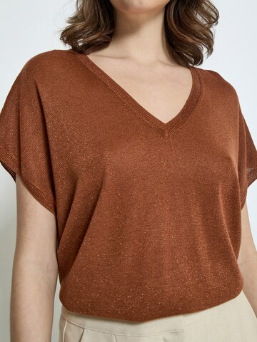 Pullover 'Carlina' di minus in marrone